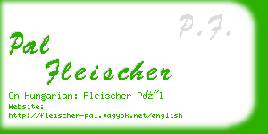 pal fleischer business card